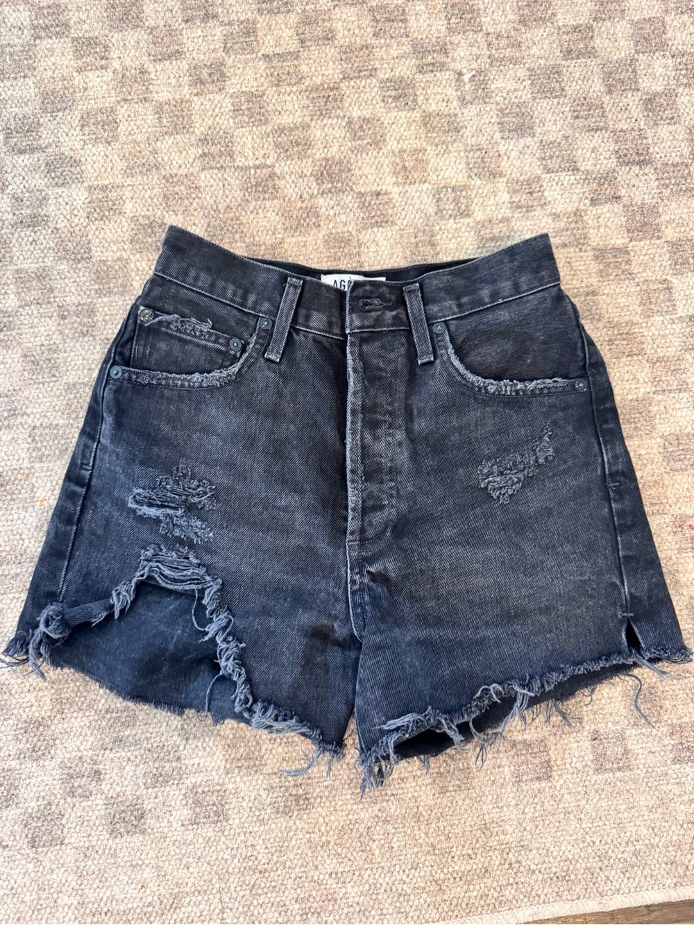Agolde Dee High Rise Denim shorts - Picture 3 of 7